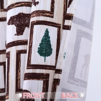 Christmas Small Kitchen Tier Curtains And Valanve Curtains With Animals Print 2 Christmas Small Kitchen Tier Curtains And Valanve Curtains With Animals Print - Image 2