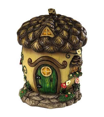 HearthSong 9"H Weather-Resistant Fairy Village House For Indoor And Outdoor Decor 3 HearthSong 9"H Weather-Resistant Fairy Village House For Indoor And Outdoor Decor - Image 3