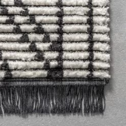 NuLOOM Tatiana Soft Shaggy Textured Modern Diamond Fringe Area Rug -Home Decoration Store GUEST fb25ab9a de53 4cb5 b43c e1f14b2c84eb
