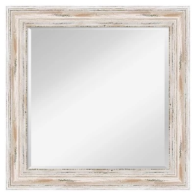Alexandria White Wash Framed Wall Mirror - Amanti Art 11 Alexandria White Wash Framed Wall Mirror - Amanti Art - Image 11