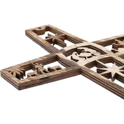 Bright Creations 6 Pack Nativity Scene Wood Cross For Wall Hanging Home Décor, Christmas Religious Gifts, 10.4x6.7x0.3 In -Home Decoration Store GUEST fb96e1bd 6d4d 421b b63b add2b25758ed