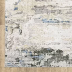 Micah Washable Distressed Abstract Indoor Area Rug Gray/Blue - Captiv8e Designs -Home Decoration Store GUEST fba72b80 e8e0 43c0 b473 21867215af28