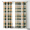 Miho Retro Color Illusion 84" X 50" Single Panel Blackout Window Curtain - Deny Designs