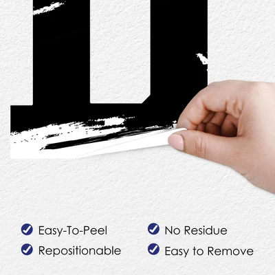 Big Dot Of Happiness Black And White Graduation Party Decor - Vinyl Wall Decals - Grad 3 Big Dot Of Happiness Black And White Graduation Party Decor - Vinyl Wall Decals - Grad - Image 3