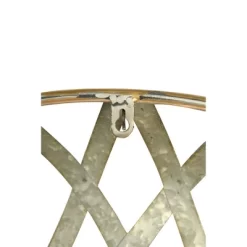 Round Metal Wall Mirror With Gold And Galvanized Finish - Storied Home -Home Decoration Store GUEST fc899f34 c249 4473 ad08 5952ee0933c3