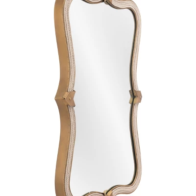 Hillegass Decorative Wall Mirror Gold - ZM Home 2 Hillegass Decorative Wall Mirror Gold - ZM Home - Image 2