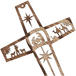 Bright Creations 6 Pack Nativity Scene Wood Cross For Wall Hanging Home Décor, Christmas Religious Gifts, 10.4x6.7x0.3 In -Home Decoration Store GUEST fd5c2209 1c8a 480f b572 8001a786e7d3
