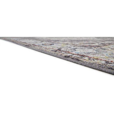 Armant Traditional Medallion, Purple/Gray/Ivory, 2' X 3' Accent Rug 1 Armant Traditional Medallion, Purple/Gray/Ivory, 2' X 3' Accent Rug