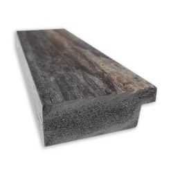 40" X 28" Non-Beveled Bark Rustic Char Narrow Wall Mirror - Amanti Art