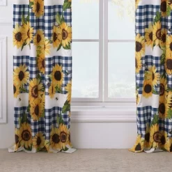 Sunflower Window Panel Blackout Curtain Pair 42" X 84" Gold By Barefoot Bungalow -Home Decoration Store GUEST ffbbc577 e815 4f5d 9e82 16954b6eac2d