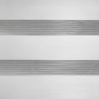 1pc Light Filtering Cordless Zebra Window Shade With Fabric Roller Valance White - Lumi Home Furnishings 4 1pc Light Filtering Cordless Zebra Window Shade With Fabric Roller Valance White - Lumi Home Furnishings - Image 4